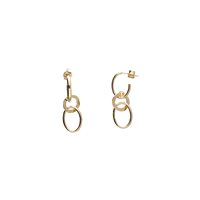 Boucles d'oreilles Femme in Or DOPPIO CERCHIO GR 4.5